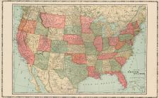 United States Map, Iowa State Atlas 1904